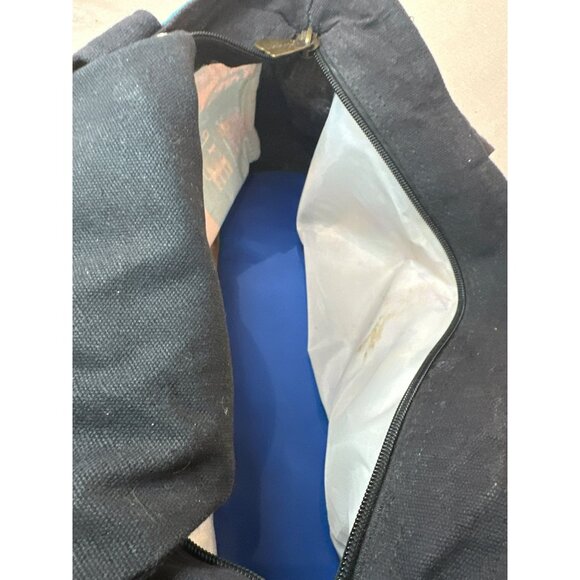 Laurel Burch Cat Print Tote Bag With Zippered Top & Interior Pocket Bag Charm - Picture 8 of 8